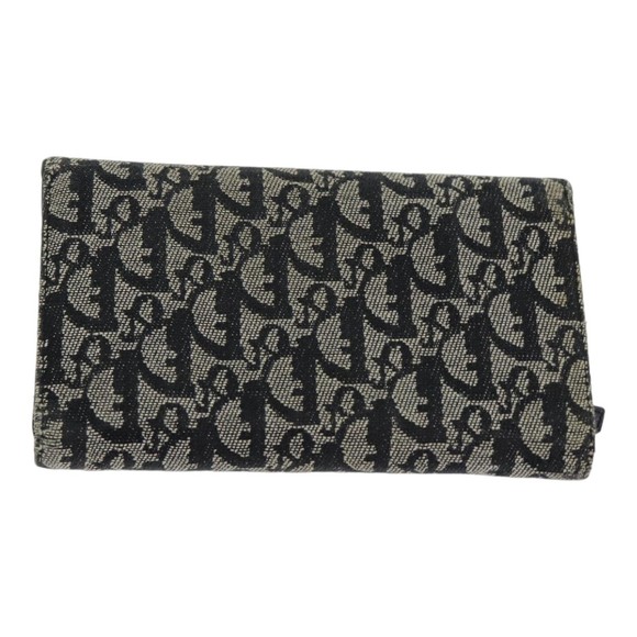 Christian Dior Trotter Canvas Wallet Black Auth hk1508 - Picture 2 of 16